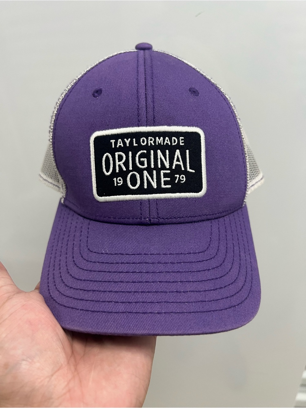 TaylorMade Purple and White Trucker Hat